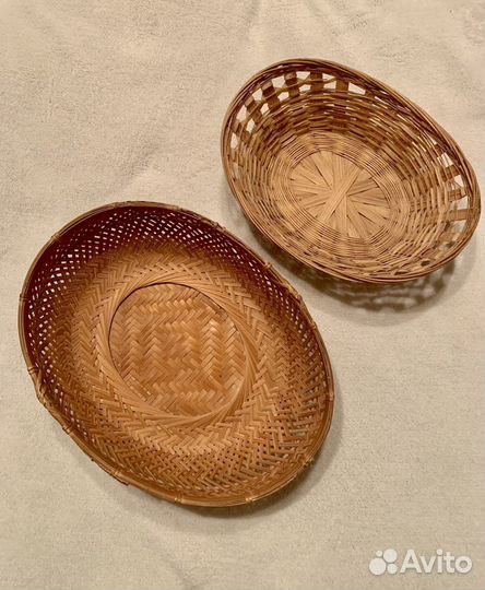 Корзина из ротанга (ручная работа)