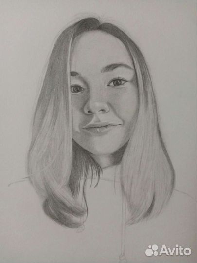 Портрет по фото карандашом