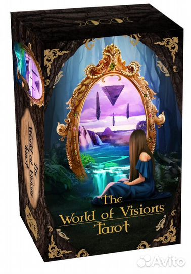 Карты Таро The World of Visions Tarot 12cm, Taroteca / Мир Видений 12 см золотой срез 63820