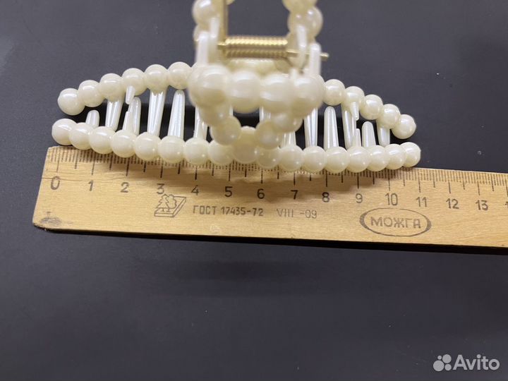 Зажимы (крабик)для волос жемчуг