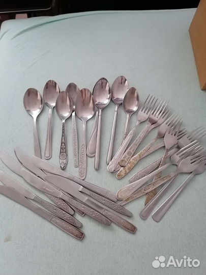 Ложки, Вилки, Ножи 29шт СССР