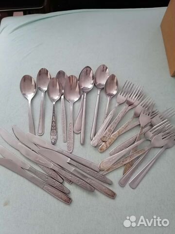 Ложки, Вилки, Ножи 29шт СССР
