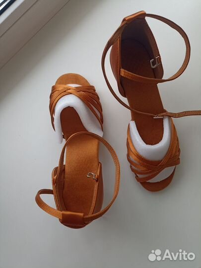 Туфли новые для танцев, 38, бальные, латина, 5 см