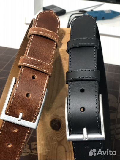 Мужской кожаный ремень