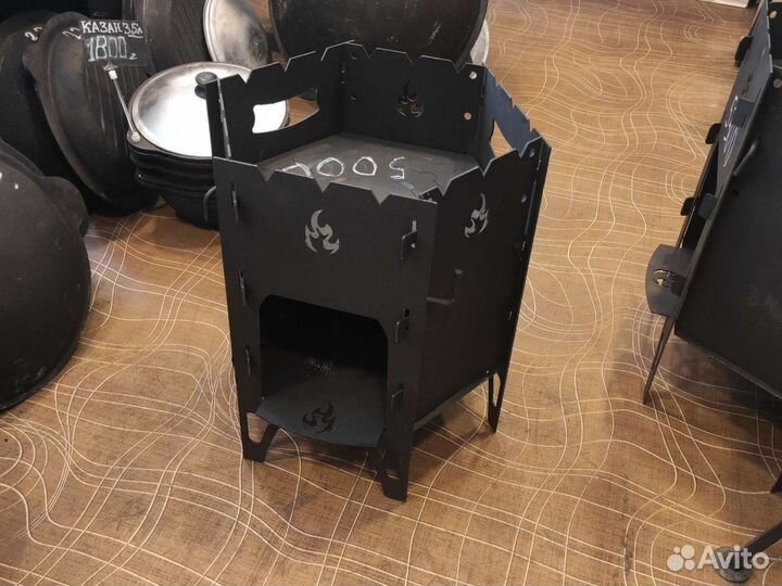 Очаг для казана, печь-мангал, походная печь