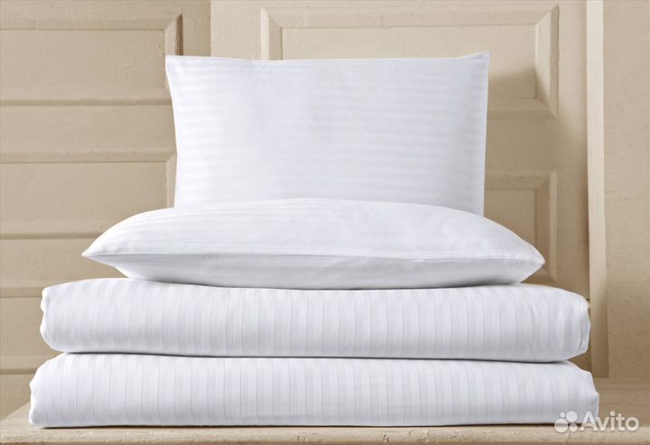 Постельное белье сатин-страйп для отеля/гостиницы