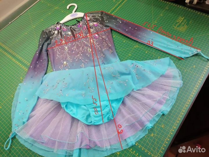 Платье для выступлений фигурное катание 128