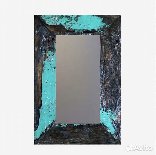 Зеркало прямоугольное массив тик 90х60 Бали Индоне