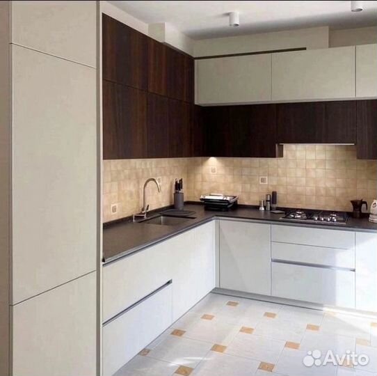 Кухня в стиле IKEA с замером