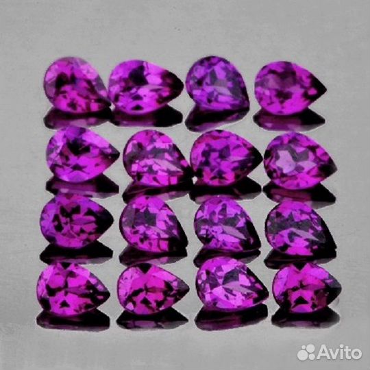 Гранат натуральный 3,21Ct 4х3мм 16шт VVS pear