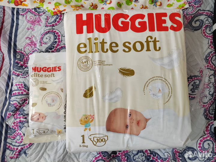 Подгузники для новорожденных 1 размер 104шт