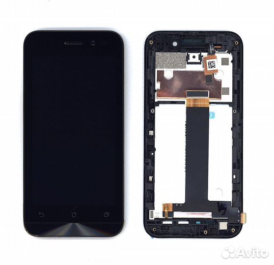 Модуль для Asus ZenFone Go ZB450KL черный с рамкой