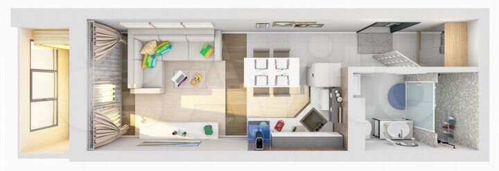 Квартира-студия, 27,5 м², 20/25 эт.