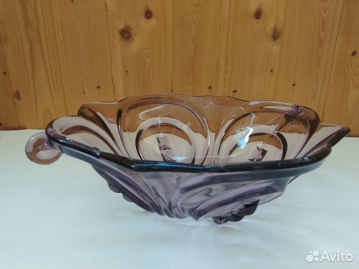 Ваза Фруктовница Арт Деко Германия Александритовое