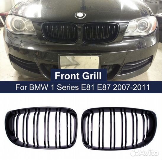 Решетка радиатора bmw E81 E82 E87 E88 2007-2011