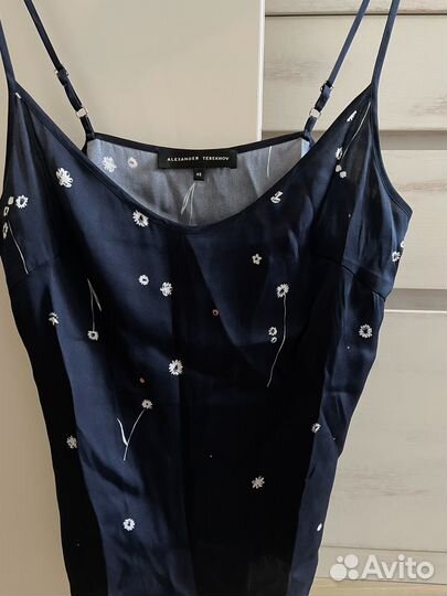 Шёлковый топ майка Alexander Terekhov
