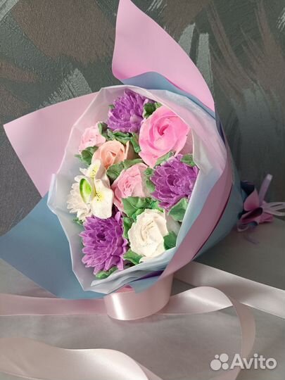 Букет из зефира, зефир, на день рождения