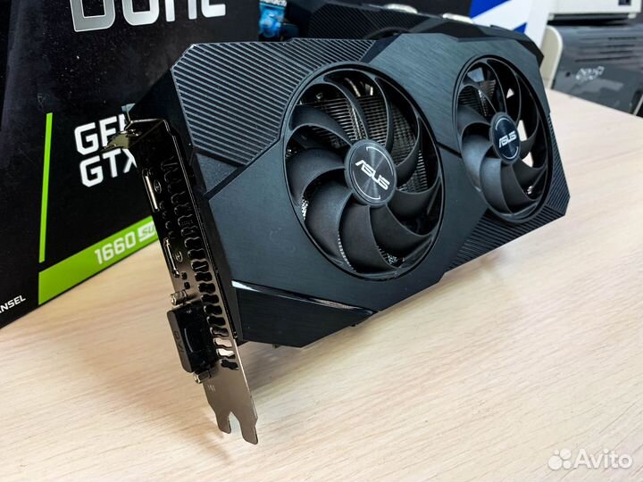 Видеокарта Asus Dual GeForce GTX 1660 Super 6Gb