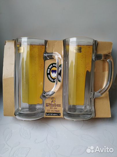 Кружки для пива.Luminarc, 0.5л,Франция