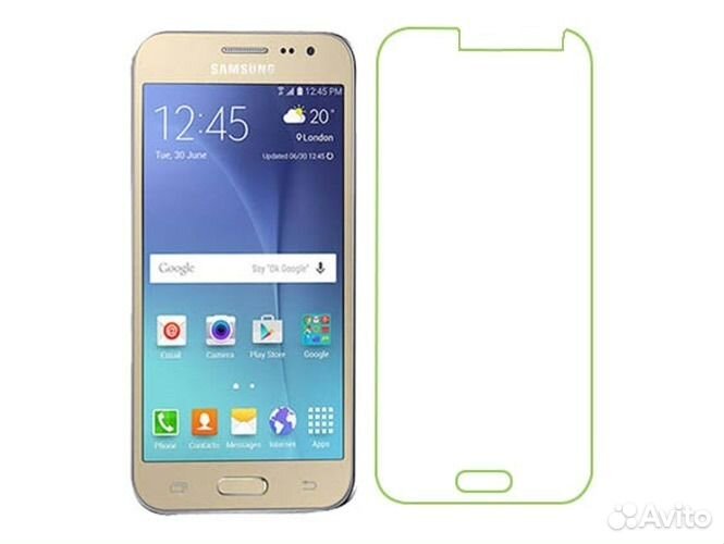 Защитное стекло на samsung Galaxy J2 (SM-J200)
