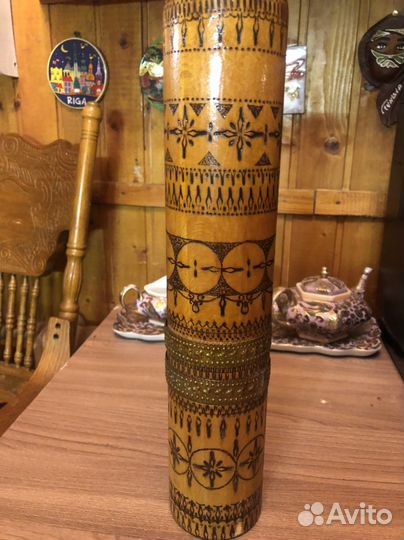 Тубус из дерева подарочный