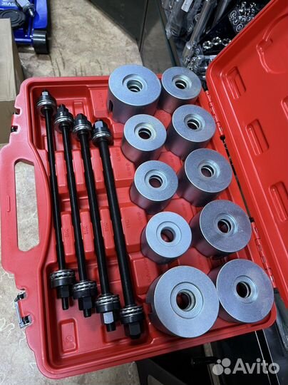 Съемник сайлентблоков набор оправок универсальный