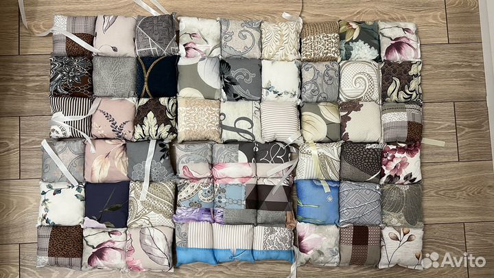 Подушка на стул 12 шт hand made седушки