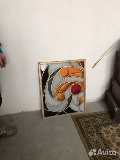 Советские витражи в аллюминевой раме