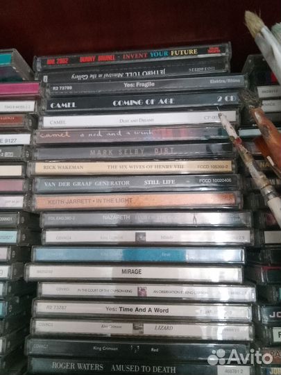 Компакт диски, Yes, Genesis, King Crimson