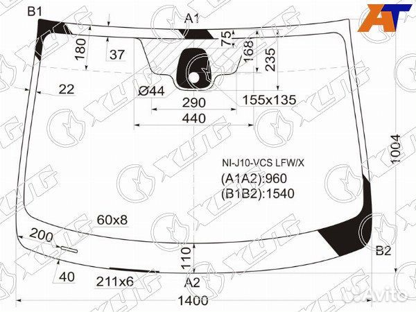 Стекло лобовое nissan qashqai