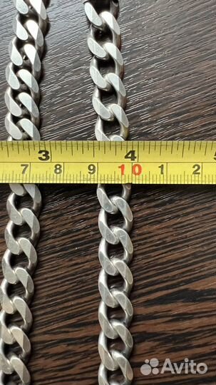 Серебряная цепь + браслет комплект Италия