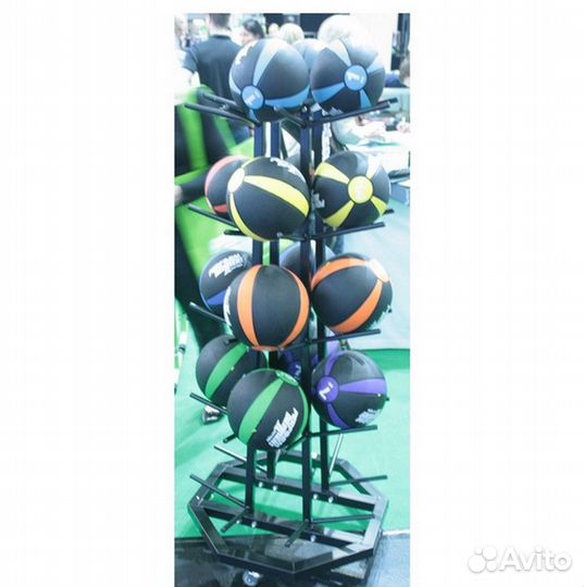 Стеллаж для медболов мобильный на 20 шт. 4123