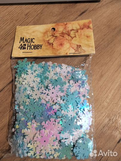 Снежинки блестки