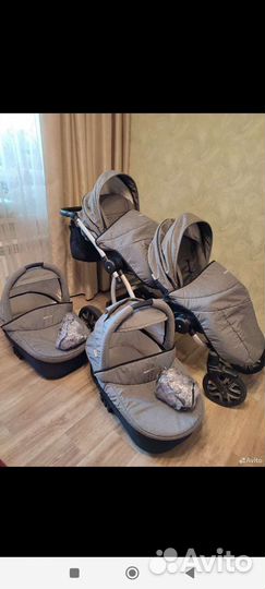 Коляска бебето 42 2 в 1 для двойни или погодок