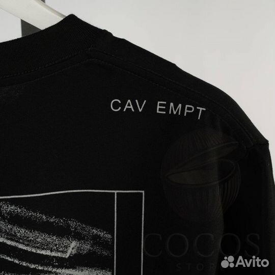 Черная футболка оверсайз мужская Cavempt