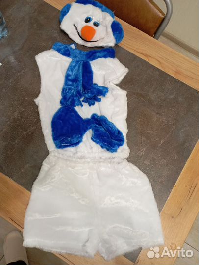 Новогодний костюм снеговика 116 122