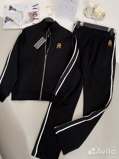 Спортивный костюм черный tommy hilfiger lux
