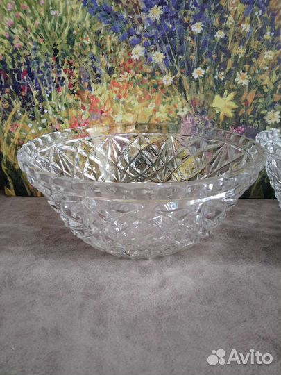Салатник хрусталь СССР