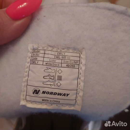 Коньки фигурные женские Nordway 40 размер