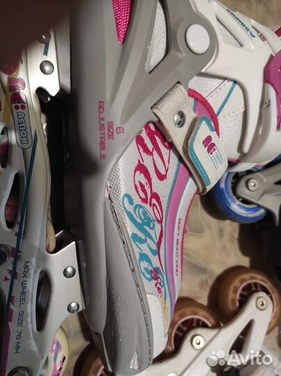 Роликовые коньки детские раздвижные