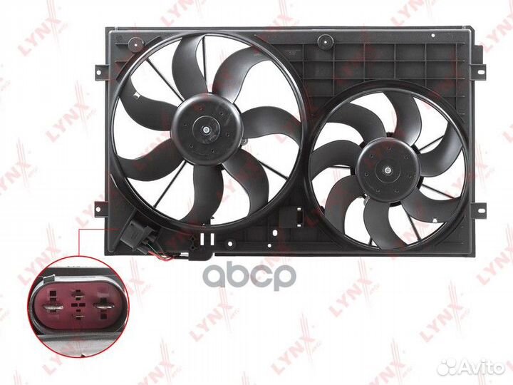 Вентилятор радиатора с кожухом RF1575 lynxauto