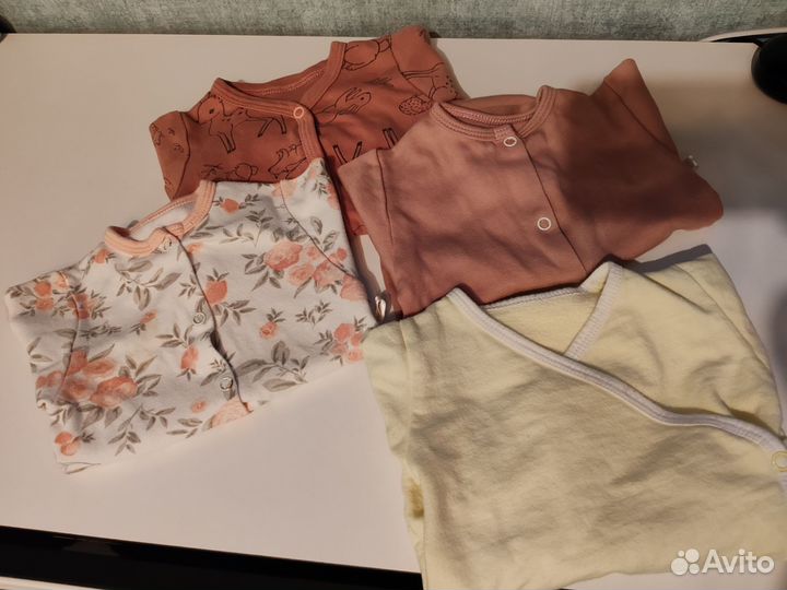 Боди пакетом для девочки 62