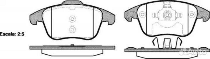 Remsa 1249.00 1249 00 FDB1972 425362 колодки дисковые п.\ Citroen C4 Picasso 2.0HDi/2.0i 06