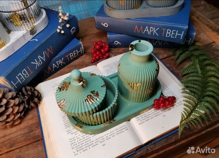 Ваза из гипса