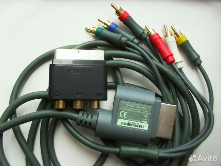 Компонентный HD AV кабель Xbox 360
