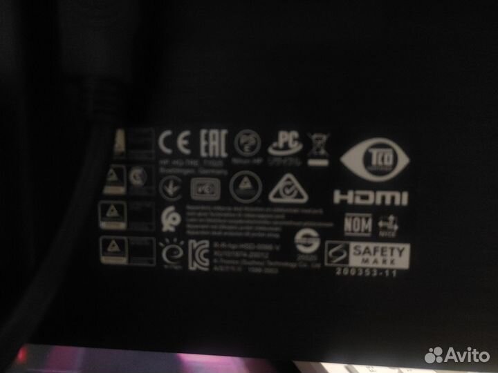 Монитор HP для компьютера 24 дюйма бу 2021 года