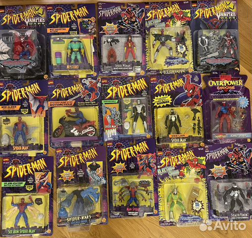 Toybiz Человек паук 1994 toy biz animated 60шт