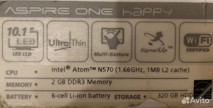 Acer aspire one happy нетбук