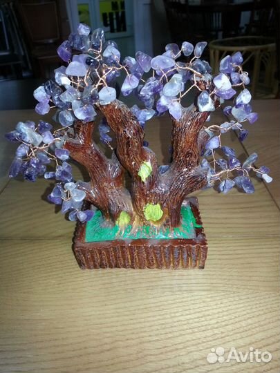 Шикарное денежное дерево из натурального аметиста