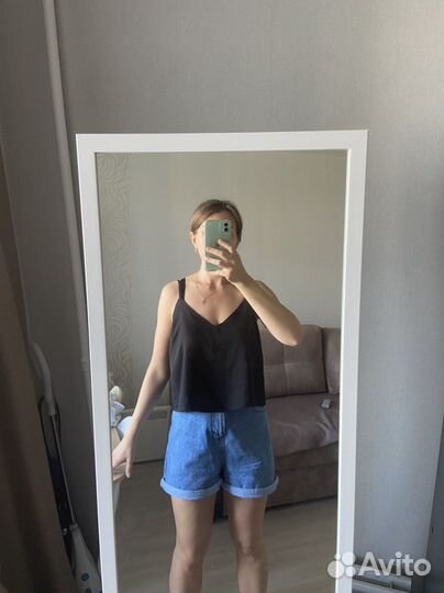 Черный летний топ ASOS размер 46